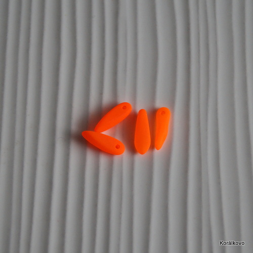 Jazýčky oranžové neónové, 10ks
